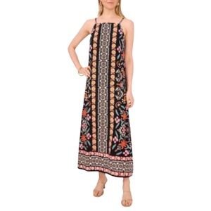 NWT Vince Camuto Women's Printed Side-Slit Tank Maxi Dress, Size Medium